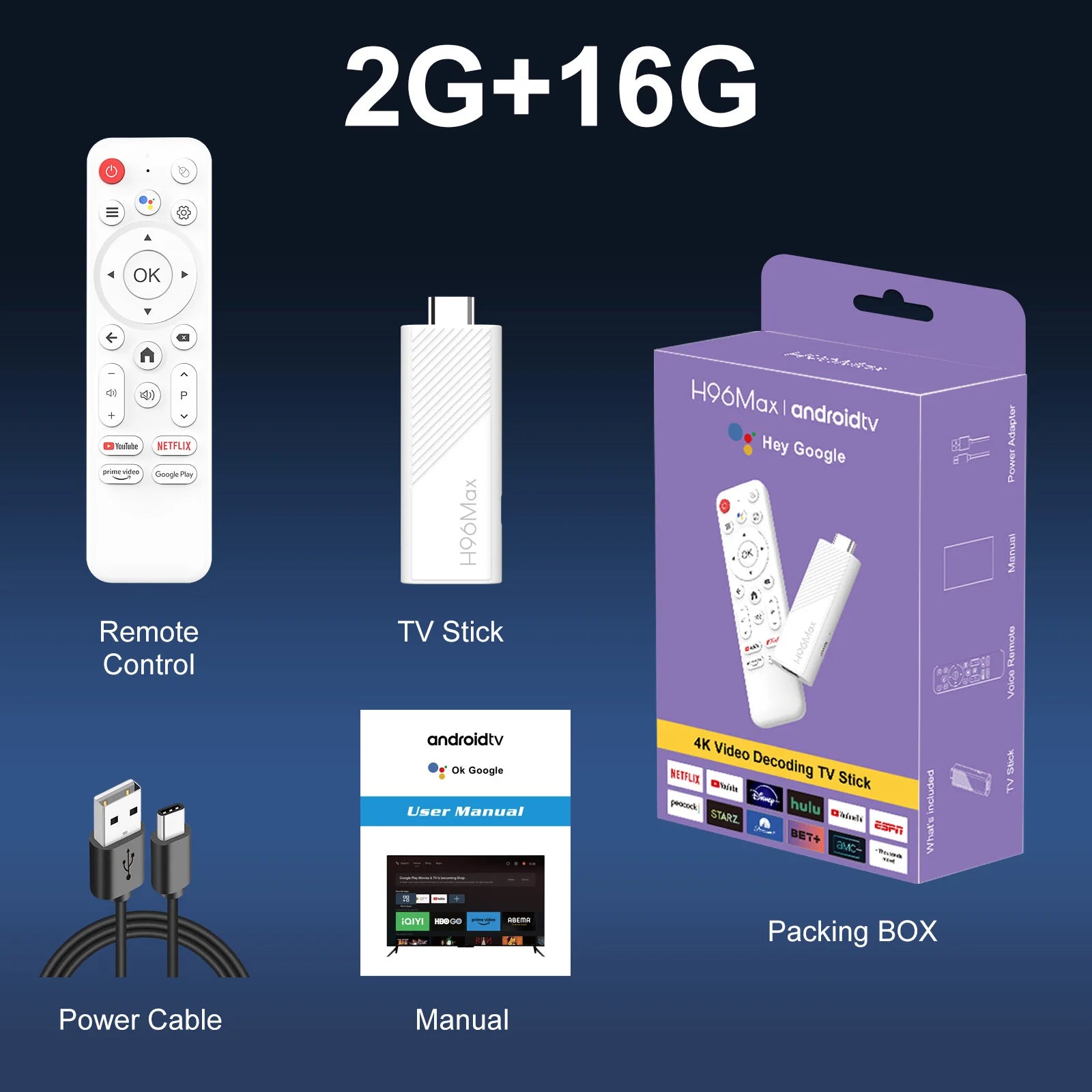 H96 MAX H313 mini TV Stick Android14 Quad Core Wifi6 BT5.0 4K@60fps ATV Launcher Google Voice Assistant Media Player AI TV Stick