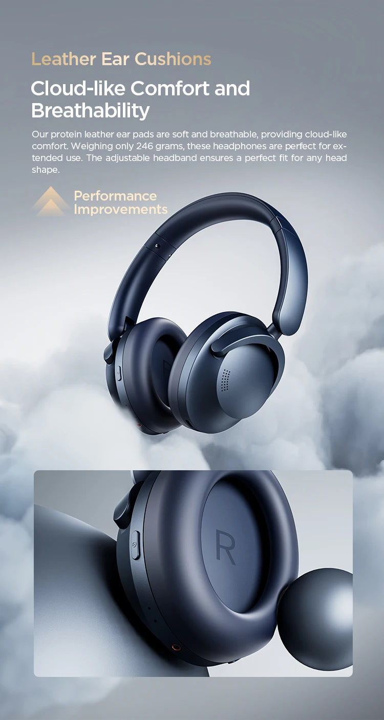 1MORE SonoFlow Pro Bluetooth Headphones Wireless Headsets Hi-Res ANC  flash-sale penetration items electronics