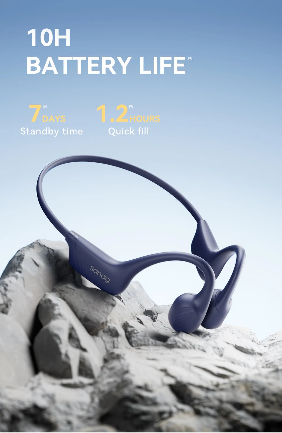 Sanag B21S True Bone Conduction Audífonos Bluetooth Earphone Flash-sale HiFi Sound Headphones Choice Earbuds Wireless Headset