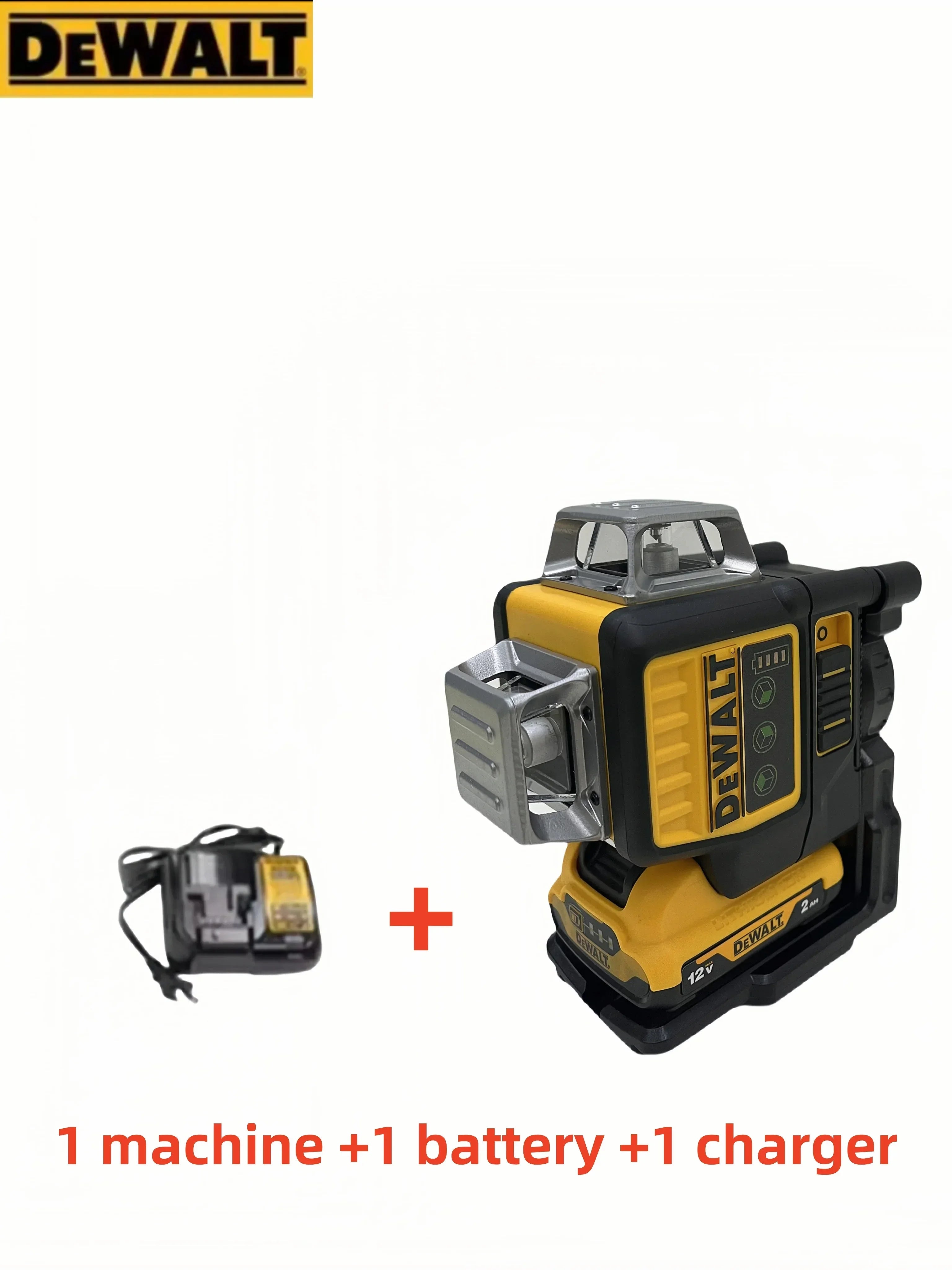 2025 Dewalt DW089LG 12 Lines 3 Sides*360 Degree Vertical 12V Lithium Battery Laser Level Horizontal
