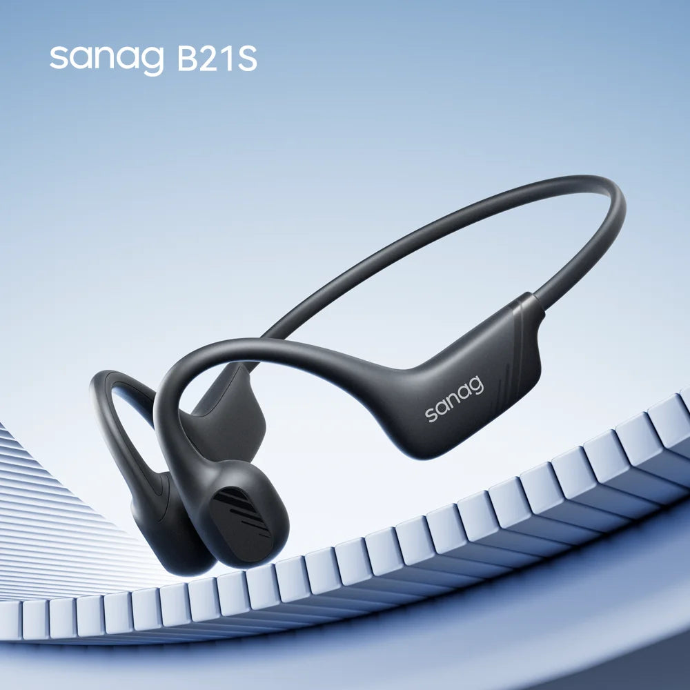 Sanag B21S True Bone Conduction Audífonos Bluetooth Earphone Flash-sale HiFi Sound Headphones Choice Earbuds Wireless Headset