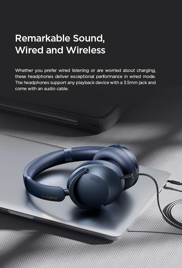 1MORE SonoFlow Pro Bluetooth Headphones Wireless Headsets Hi-Res ANC  flash-sale penetration items electronics