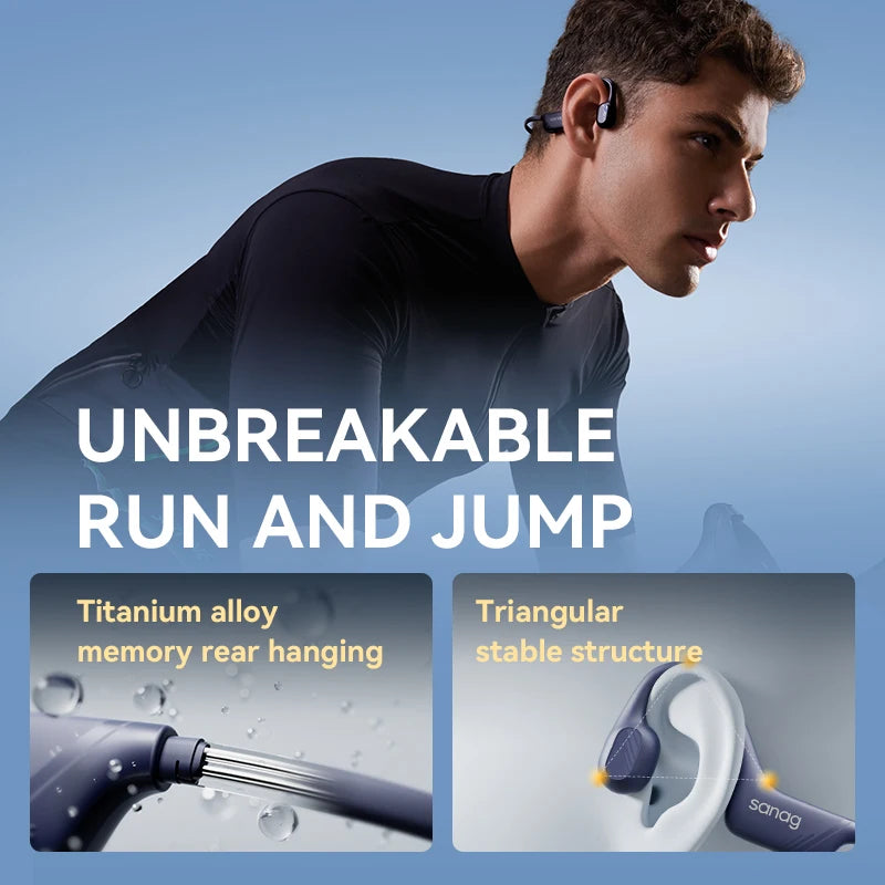 Sanag B21S True Bone Conduction Audífonos Bluetooth Earphone Flash-sale HiFi Sound Headphones Choice Earbuds Wireless Headset